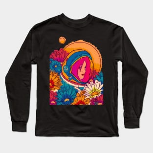 Flower astronaut Long Sleeve T-Shirt